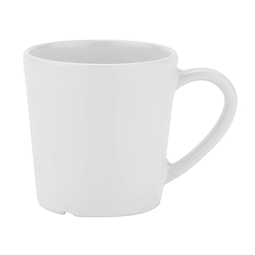 GET C-107-W-EC Taza de café de melamina 8 onzas color blanco juego de 4
