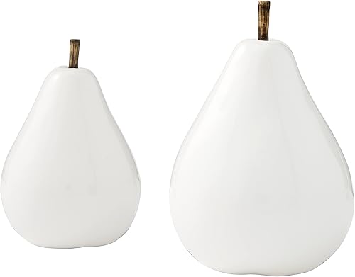 Miniatura 2 de Mud Pie Cuidadores grandes de cerámica para peras 6 x 4 12 pulgadas de diámetro