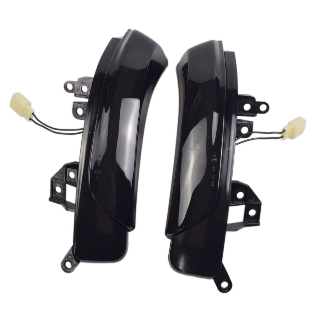 Hacreyatu For-PRIUS,REIZ,WISH,MARK X,CROWN,AVALON 2009 2010 2011 2012 2013 Mirror LED Turn Signal Repeater Lamp 81740-30130 (Yellow)