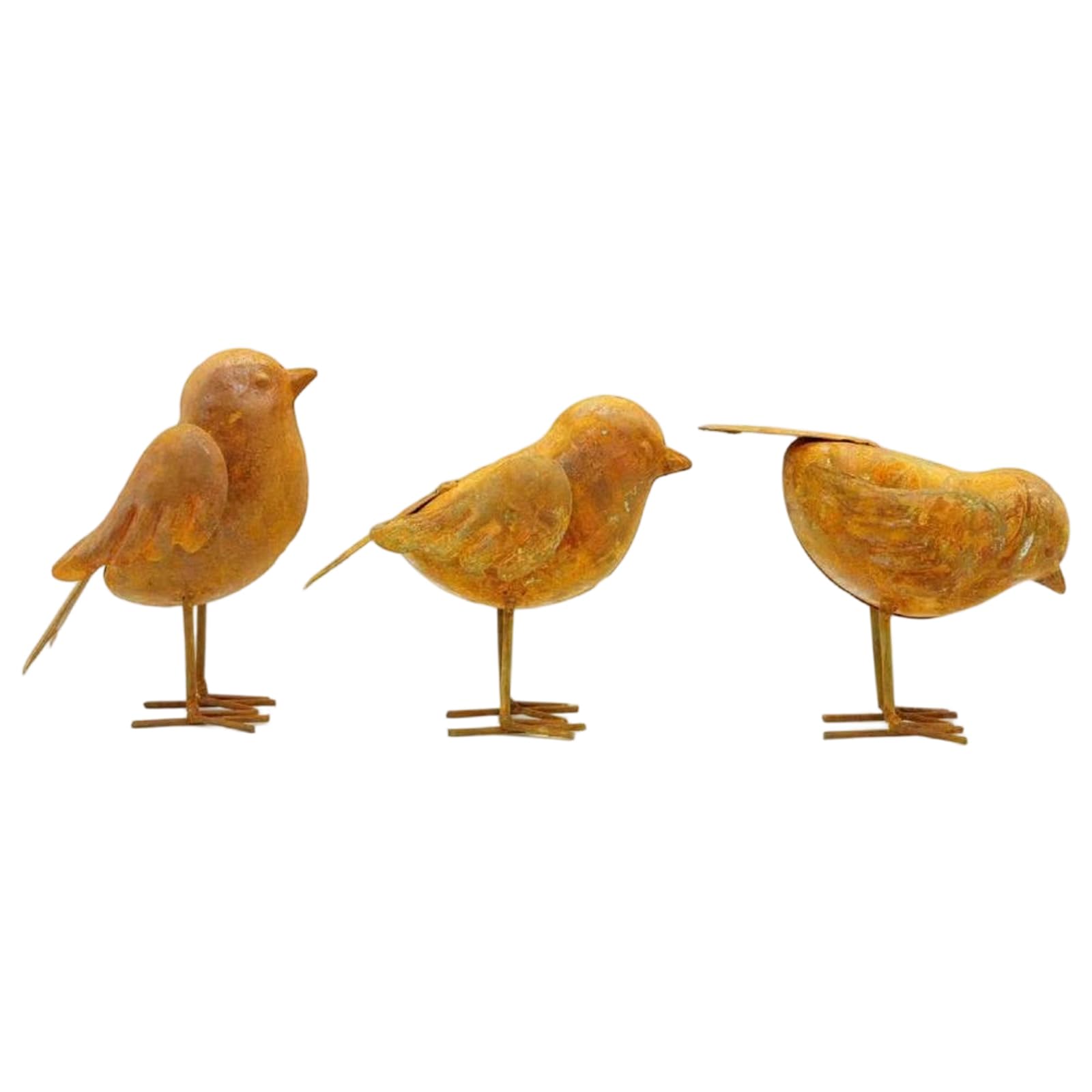 Iron Bird Figurine Vintage Garden Decor Iron Art Birds Decorative Songbird Figurines Metal Birds Yard Ornaments For Yard Patio Lawn Home Decor