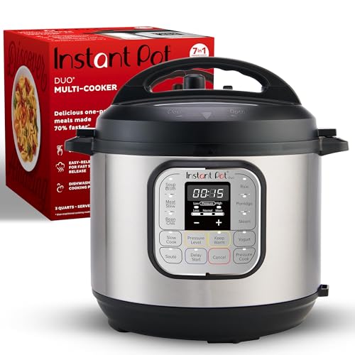 Instant Pot Duo 7-in-1 Mini Electric Pressure Cooker, 3 Quart