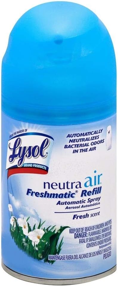Lysol - 19200798310 Neutra Air Freshmatic 6 Refills Automatic Spray, Fresh Scent, (6 X 5.89oz), Air Freshener, Odor Neutralizer