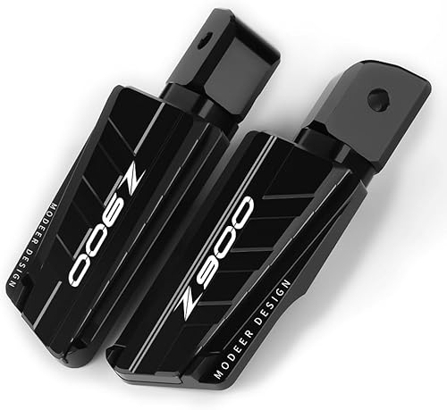 Para Kawasaki Z 900 Z900 2017 2023 Motocicleta Estriberas Reposapiés Pasajero Almohadillas Pedales Z900 Z 900 Accesorios (negro)