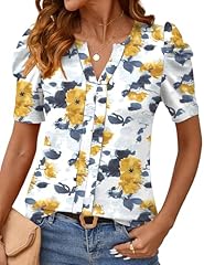 White Big Yellow Floral