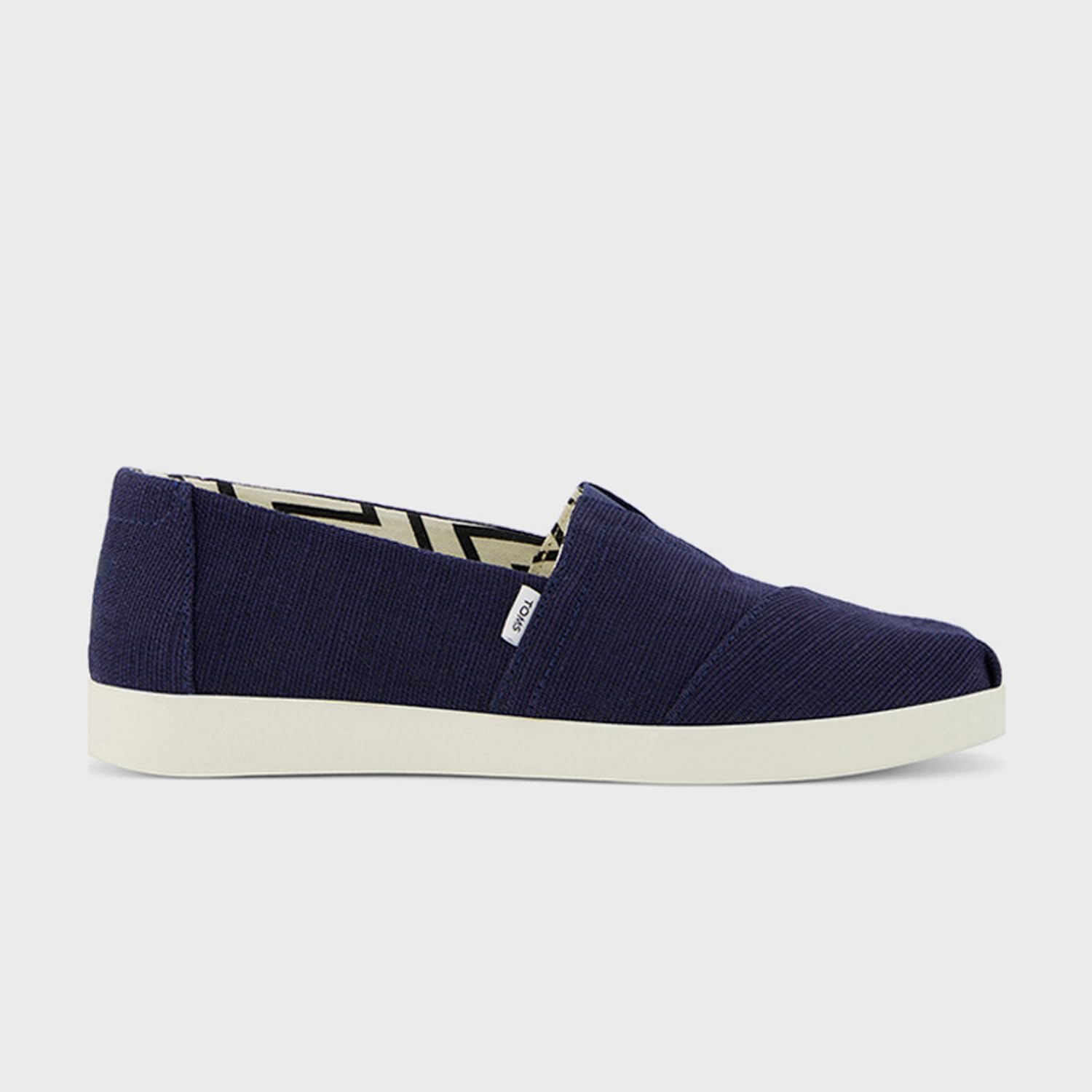 TOMS Women's Alpargata Plus Espadrille, Navy Heritage Canvas, - Image 3