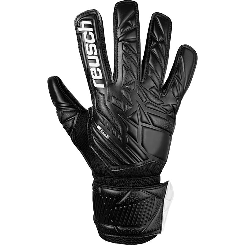 Reuch 5562615 Attract Resist Junior Soccer Keeper Gloves, Keite, 25SS [5562615-7700] [7700] Black 4