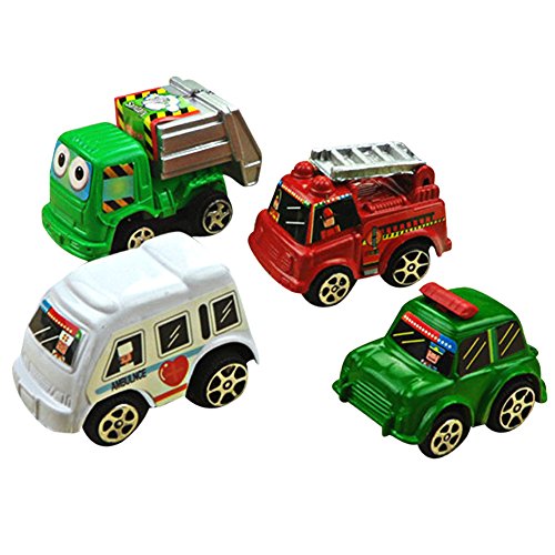 domybest Kids Los Niños 6pcs Mini coche juguetes vehículo juguetes educativos juegos niños niñas Navidad regalos de Navidad