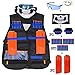 Produktbild Nerf Taktische Weste Kit, Kinder Taktische Weste Jacke für N-Strike, Nerf Zubehör Set (Black Vest Kits 37pcs)