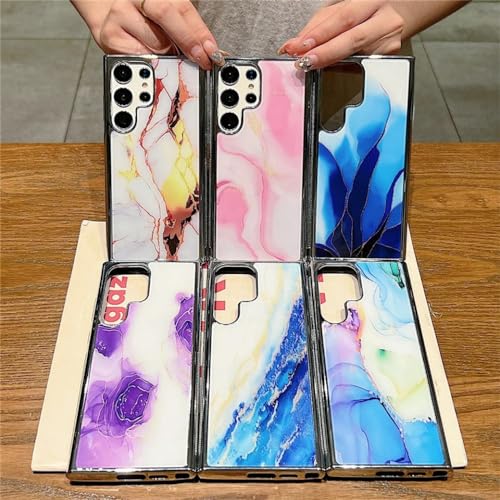 Coque marbre Samsung A54 carrée pour votre quotidien - 2