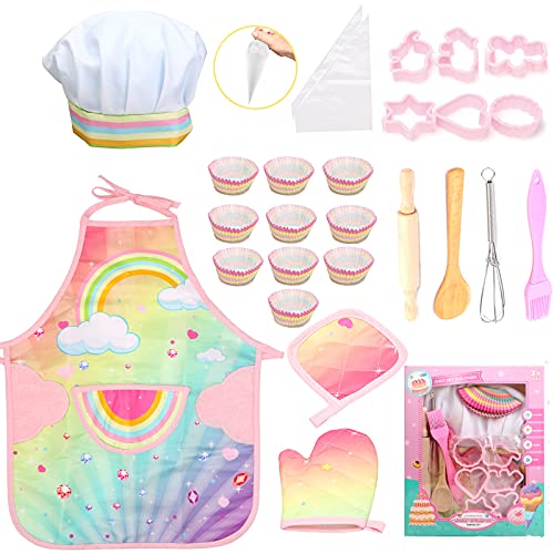 GIFTRRTOY 26-Piece Kids Baking Costume Set