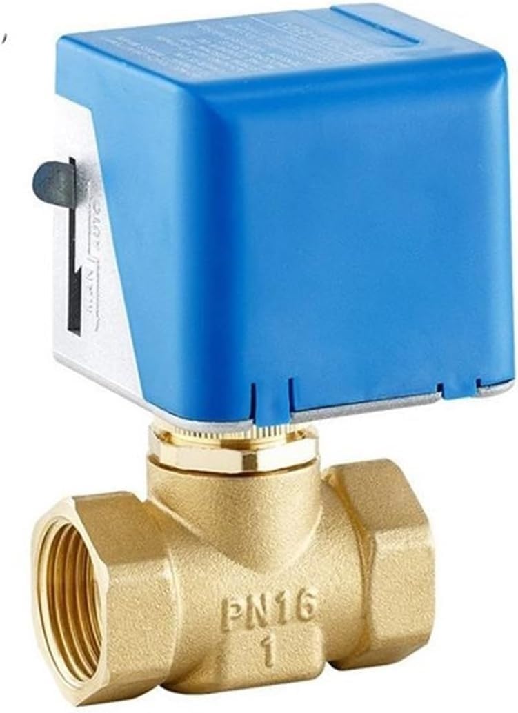 Zmotoryzowany elektryczny mosiężny zawór kulowy 1 "1.9 cm 1.3 cm AC220V dwukierunkowy zawór odcinający do systemów HVAC (220 V 3/4 cala)