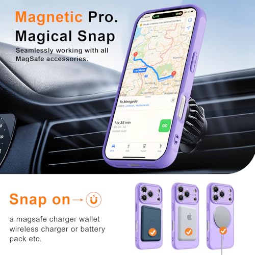 Image of MOCCA Magnetic Shockproof for iPhone 17 Pro Max Case,Light Purple