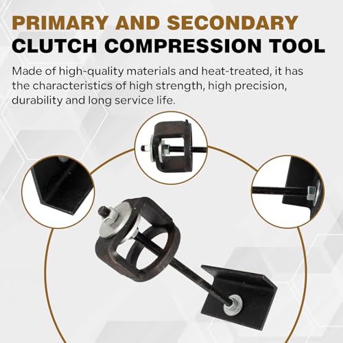 Image of P-90 Complete Primary Clutch & Secondary Service Tools Kit Removal Compression Tool Set Compatible with Polaris1986-2022 over 200 Models RZR Turbo Ranger 2016-2021 900 1000 General All Years