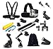 Oumers 16-in-1 Accessories kit Bundle for GoPro, YI Action camera, Telescoping Handheld Monopod + Floating + Handlebar Mount + Chest Head Wrist Strap For xiaomi YI camera Go Pro Hero 1 2 3 4 session