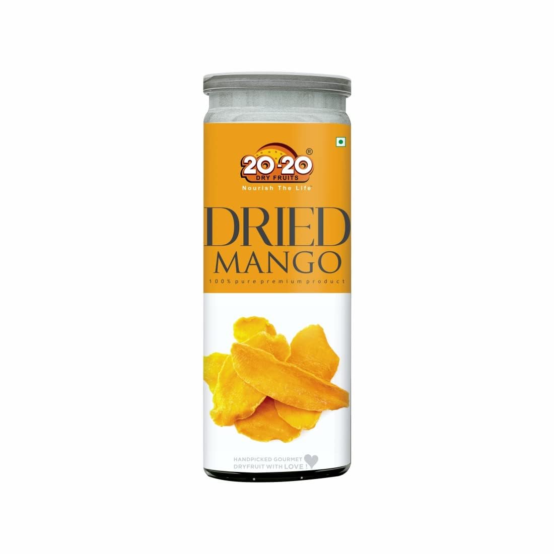 20-20 Dry Fruits Dried Mango Jar 400g (200g*2)| Dehydrated Fruit | Rich in Vitamins A & C | Supports Immune Health & Digestive Wellness | Vegan | No Preservatives| No Added Sugar (Pack of 2)