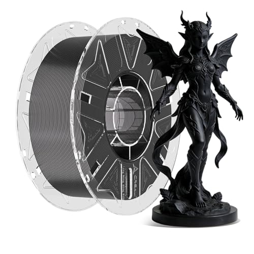 Image of Creality 3D Printer RFID Filament, Hyper PLA Filament 1.75mm Bundle for 3D Printing, Hyper PLA RFID Filament No-Tangling High Precision, 1KG(2.2 lbs) Spool (Black)