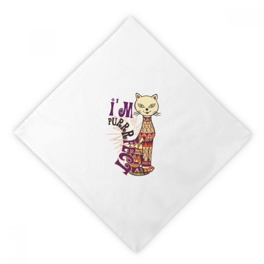 Serviettes en tissu lavables 18.5 pouces multicolores | Essuyage durable chat lot de 2