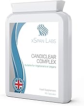 Candida Cleanse & Flora Support – CandiClear Complex with Bio Cultures, Caprylic Acid, Lactobacillus & Gut Cleanse Probiotic – 60 Capsules