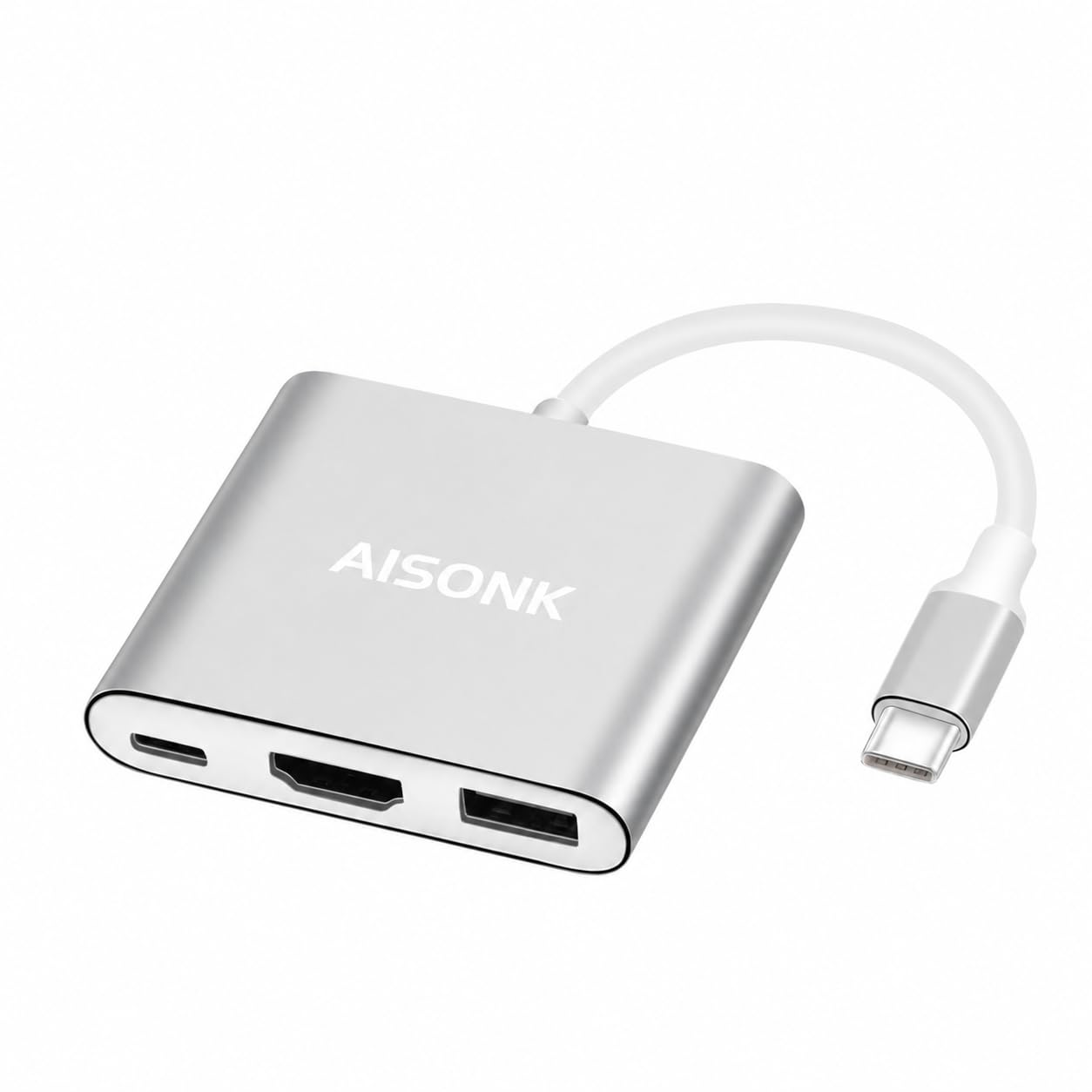 Usb-C To Hdmi Adapter, Usb 3.1 Type C To Hdmi 4K Multiport Av Converter With Usb 3.0 Port Mac Hdmi Adapter,Usb-C Digital Av Multi Port Adapter For Macbook Pro/ S8+/S9+/Projector/Monitor(Gray)-picture-15