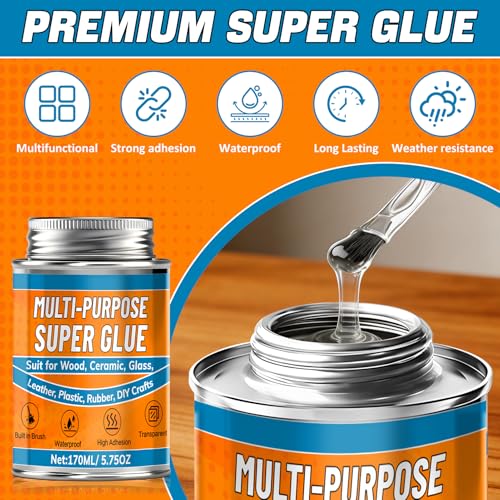 Pegamento súper fuerte 170ml con pincel integrado miniatura 3