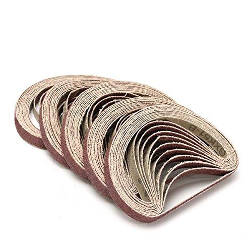SUCAN 50pcs 10x330mm nastri abrasivi in ​​zirconio 40/60/80/120 grana ossido di allum-inio utensili abrasivi - 120#
