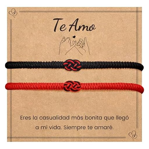 MANVEN Pulseras Para Parejas Regalos Pareja Pulsera Hilo Rojo del Destino Regalos Aniversario San Valentín Navidad Cumpleaños Protección de Suerte Para Novio Novia Mujer Hombre Marido Esposa | Ya disponible en tu tienda friki favorita! En mundofriki.es!