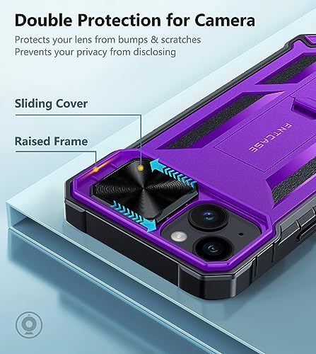 Coque iPhone 15 Plus antichoc de qualité militaire FNTCASE violette - 3