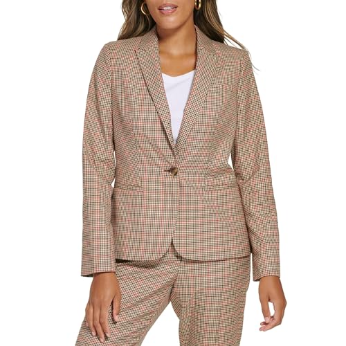 Tommy Hilfiger Men's One-button Plaid Blazer