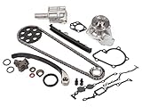 Evergreen TK3005WOPT Fits Nissan KA24E Timing Chain Kit w/Water Pump & Oil Pump