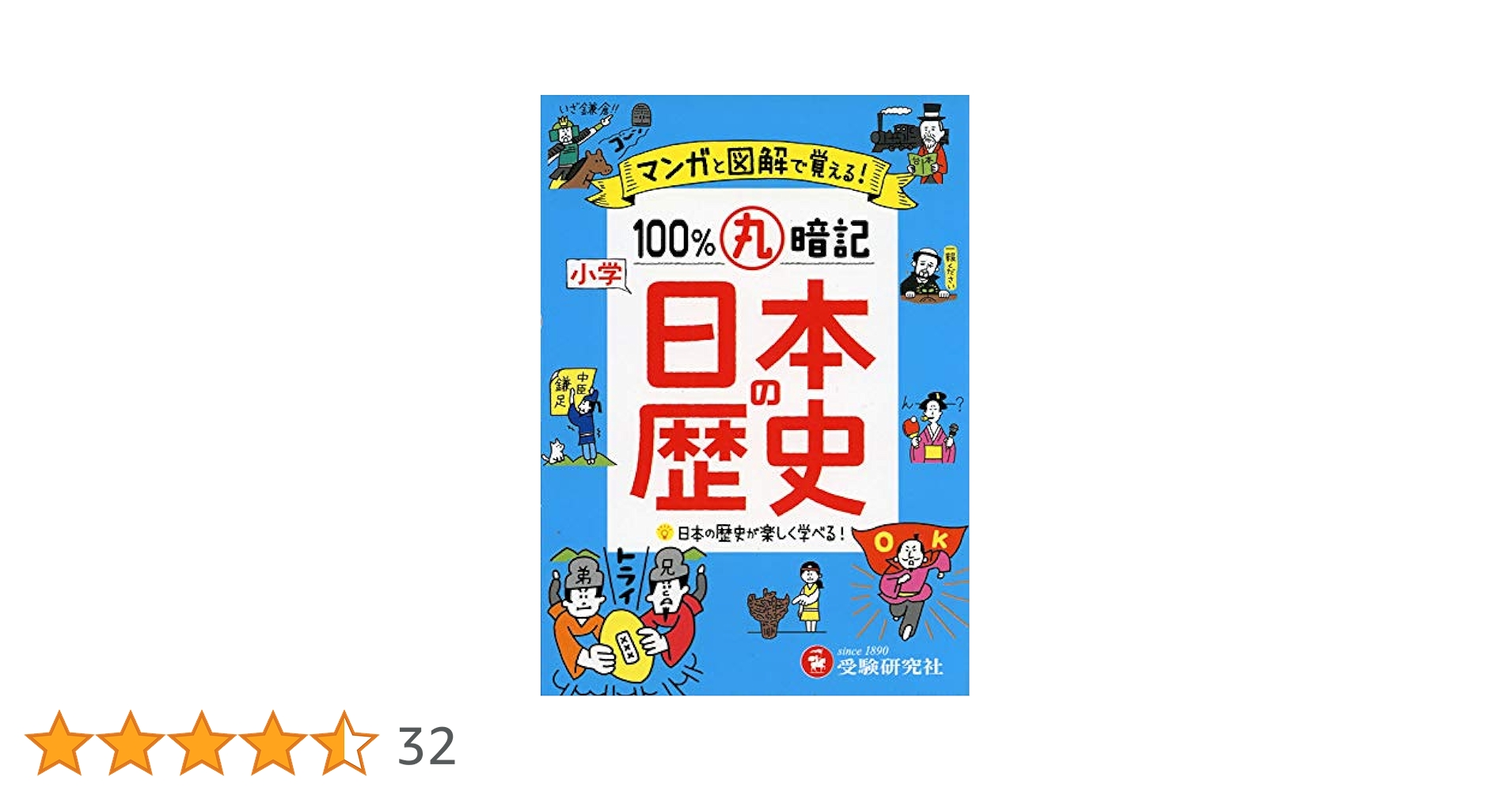 小学 100%丸暗記 日本の歴史: マンガと図録で覚える! (受験研究