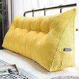 HUANXA Cama Matrimonial Almohada De Lectura Cuña, Terciopel