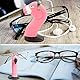 tangger 2PCS Lustig Brillenhalter Holz Sonnenbrillenhalter aus Holz Tier Brillenständer brillenablage Handgeschnitzt Brillenablage Geschenk lustige brillenhalter(Flamingo Giraffe)