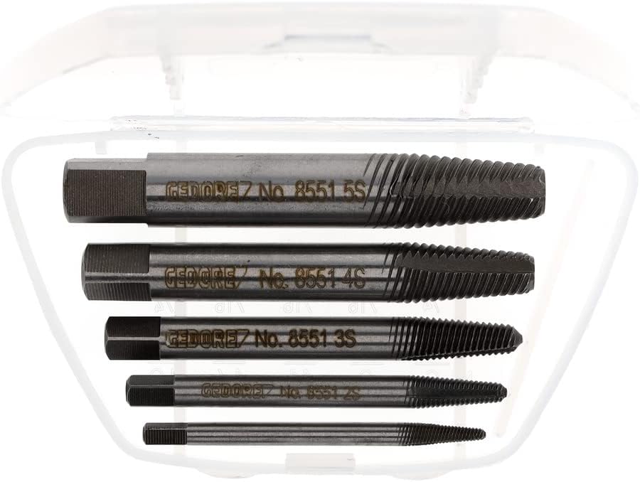 Gedore 8551 S-005 Bolt extractor set 5 pcs M3-M18