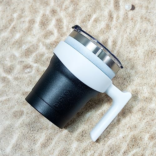 Image of BJPKPK 10 oz Mini Tumbler with Lid, Straw & Handle, Insulated Steel Cup