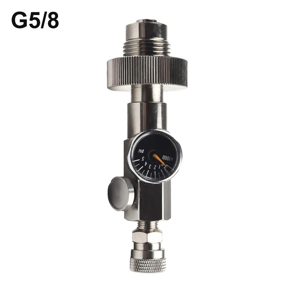 DREAWOO Converter Adapter 4500Psi Air Scuba Charging Valve Din G5/8 Male Thread HPA