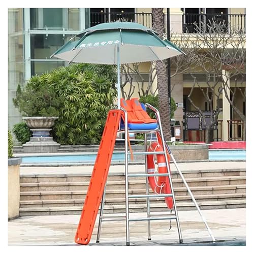 Silla de Socorrista Alta para Piscina 120 cm Acero Inoxidable miniatura 1