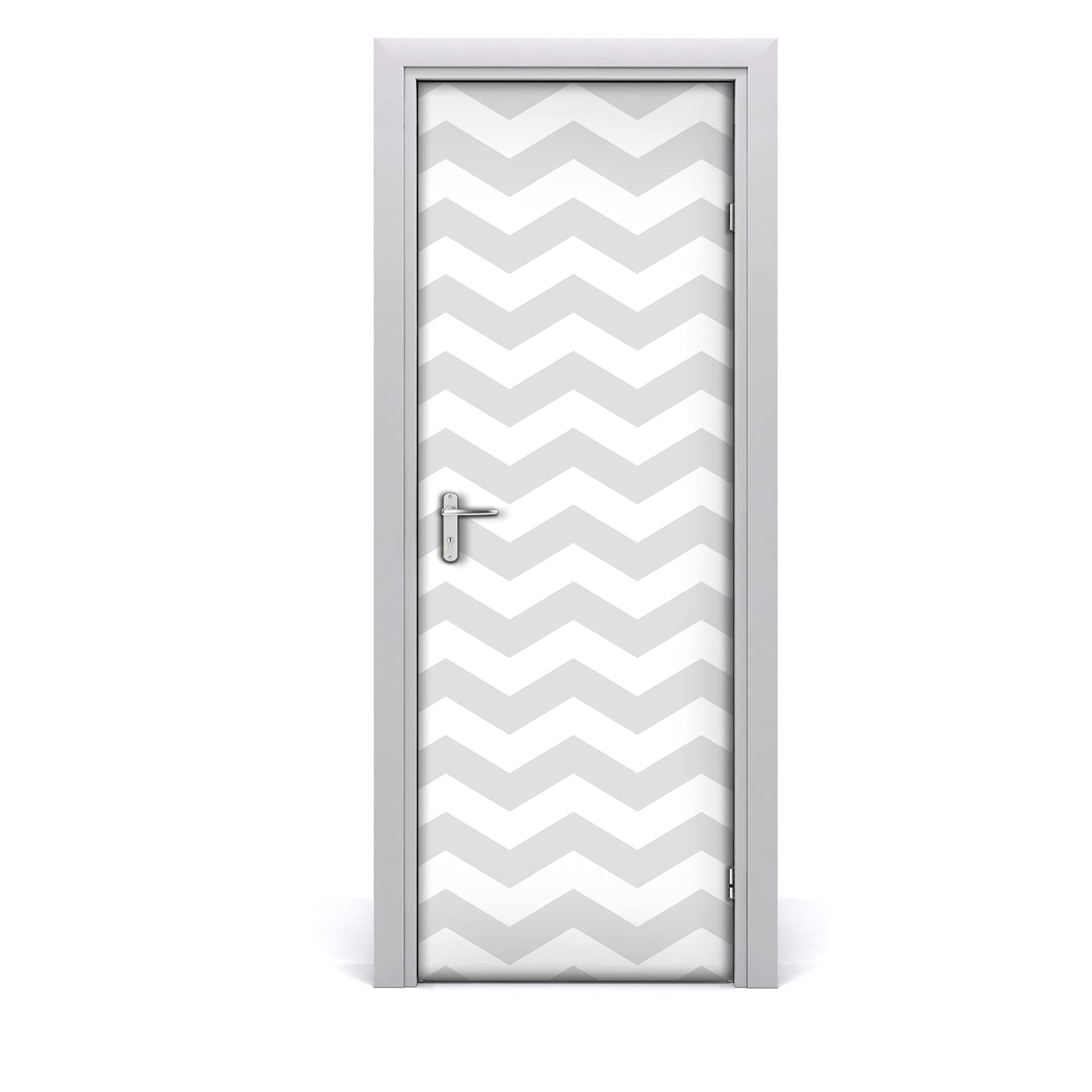 Papier peint de porte autocollant chevron 77x200cm sticker mural imperméable