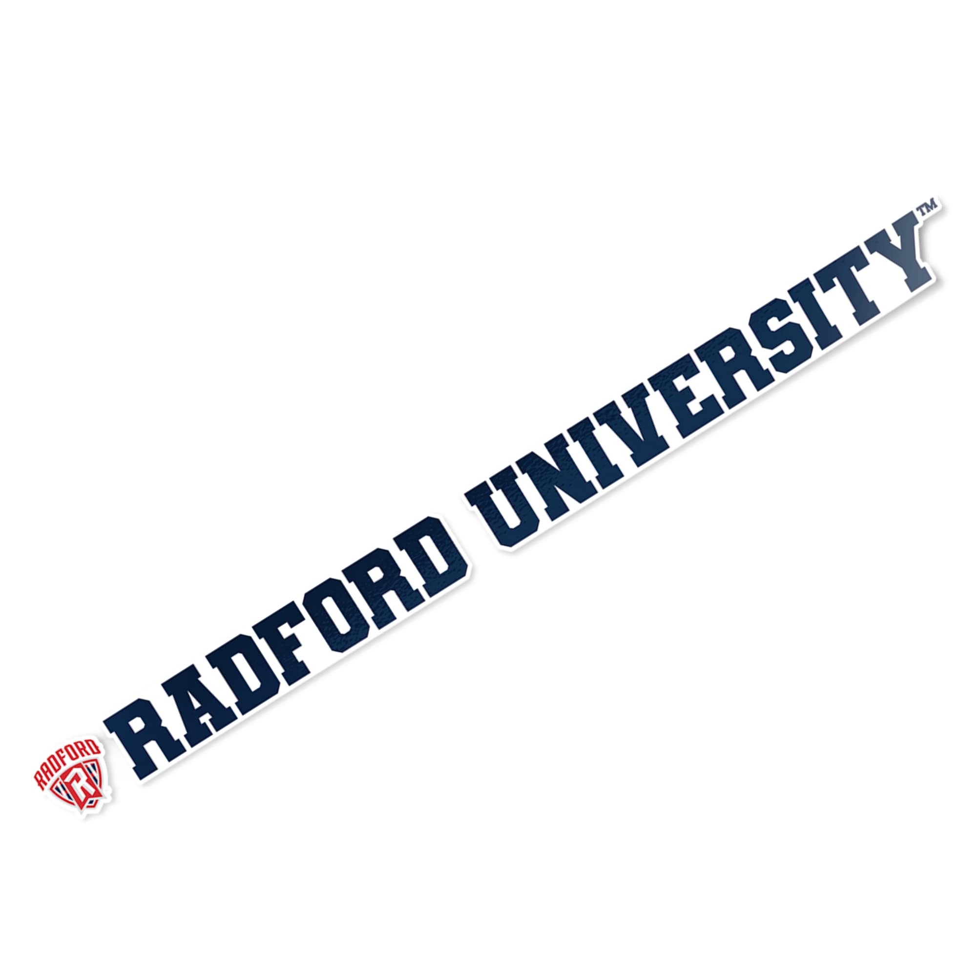 Radford University Highlanders NCAA Name Logo Vinyl Decal Laptop Water Bottle Car Scrapbook (15 Inch Sticker)