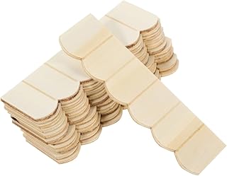 Generic 36pcs Wooden Dollhouse Roof Tiles Safe Miniature Tiles for Dollhouse Decoration and Versatile Accessories for Creative Play and Garden Roofing