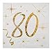 Produktbild Santex Cocktail-Servietten 80. Geburtstag Golden Times 20er Pack