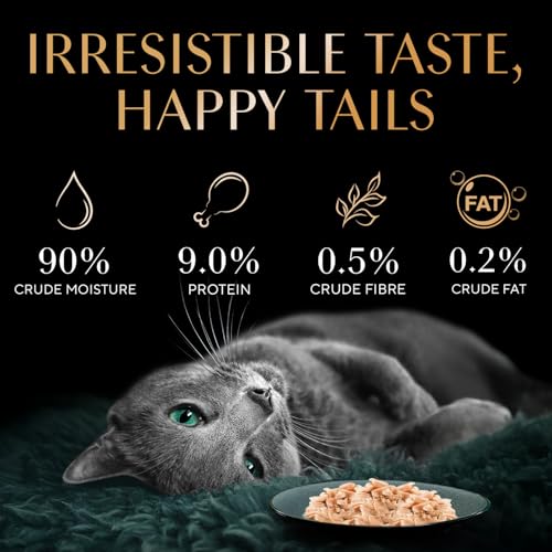 Image of Sheba Deluxe Premium Adult (1+ Years) Wet Cat Food, Tuna Fillets in Jelly, 85 g Can, High-moisture wet food for healthy hydration