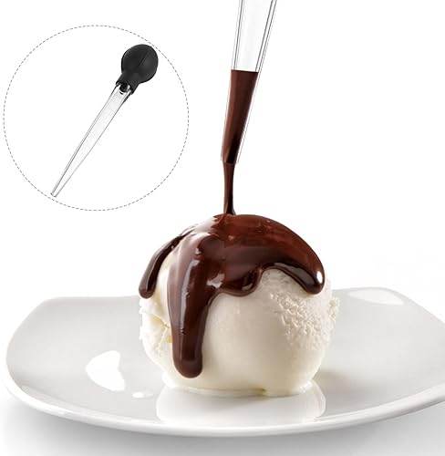 Miniatura 2 de ULTECHNOVO Pipeta grande para pavo, plastificador de plástico con cuentagotas líquidos, pipetas de transferencia de silicona para cocinar y hacer