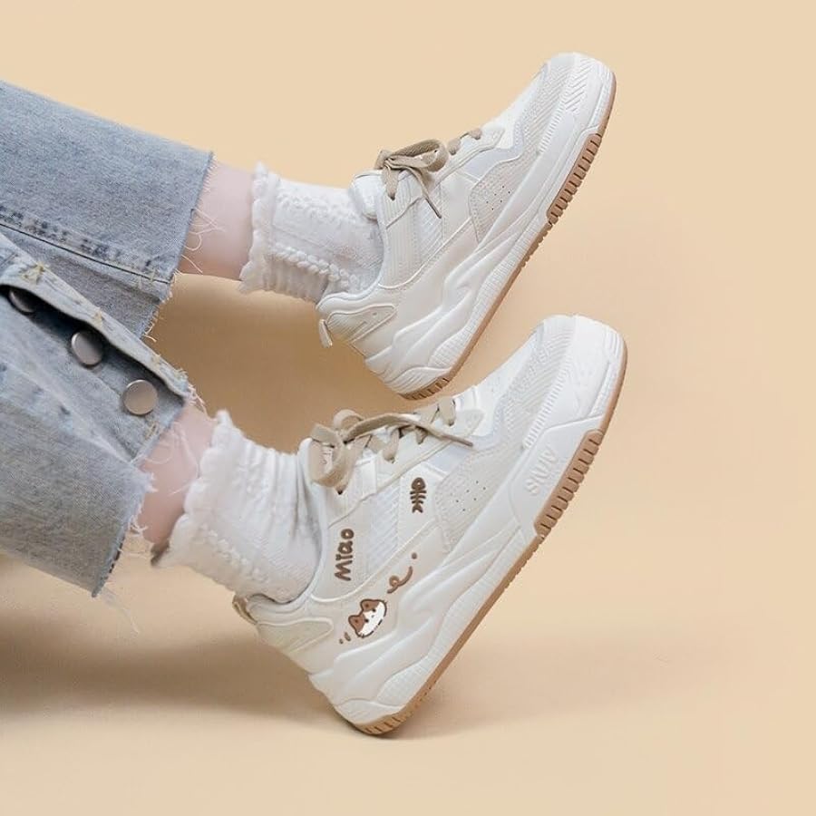 Amazon.com | Kawaii Miao Miao Kitty Women's Sneakers, Size 5