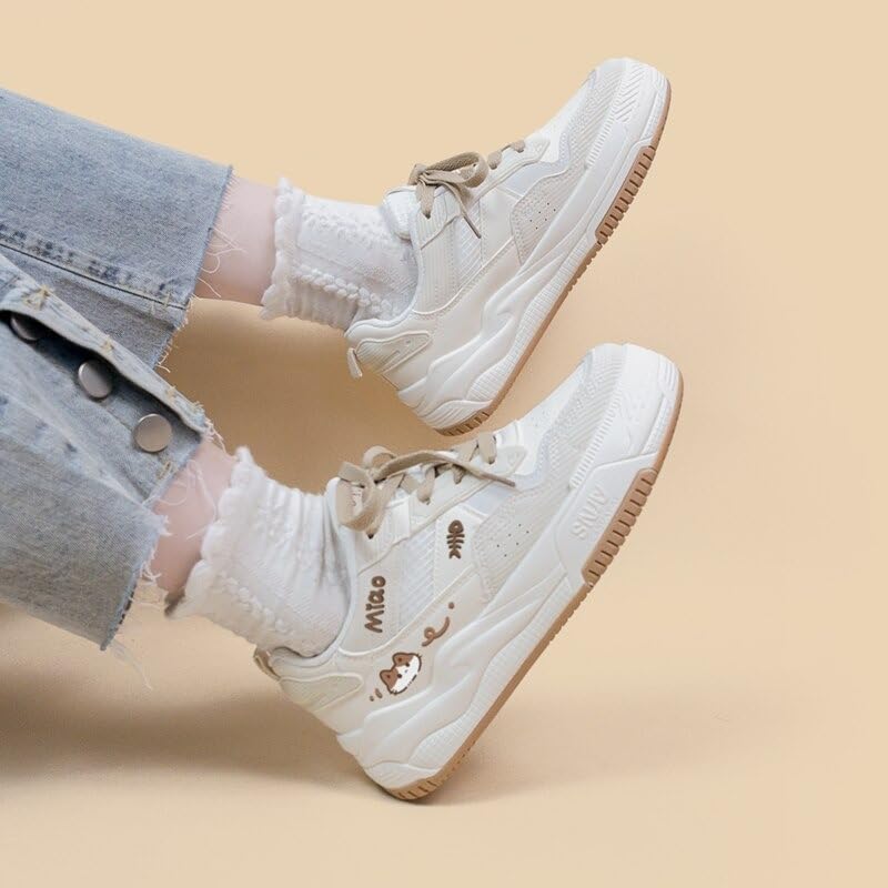 Bobo's House Womens Shoes Kawaii Miao Miao Kitty Fashion Sneakers Walking Shoes Women Kawaii Accessories White Shoe2