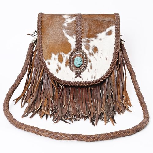 American Darling Messenger Hair On Genuine Leather Western Women Bag Handbag Purse | Cute2