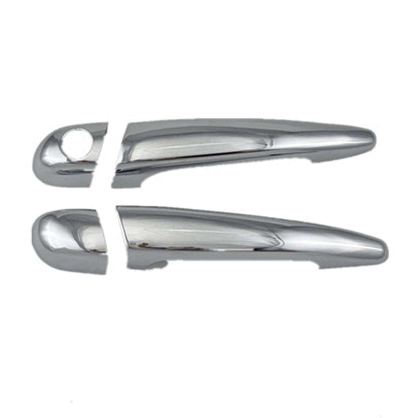 Yytemd 4Pcs Car Accessory Door Handle Cover Trim Paste Left Hand Drive For Bmw E46 330 330Ci M3 1996-2005 Chrome(4Pcs)