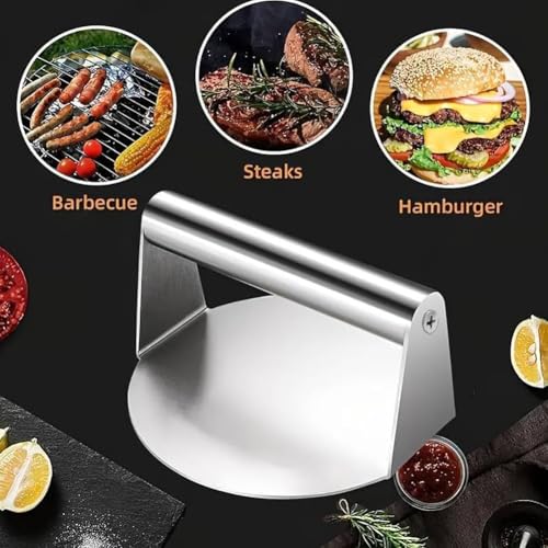 Prensa para Hamburguesas de Acero Inoxidable miniatura 4