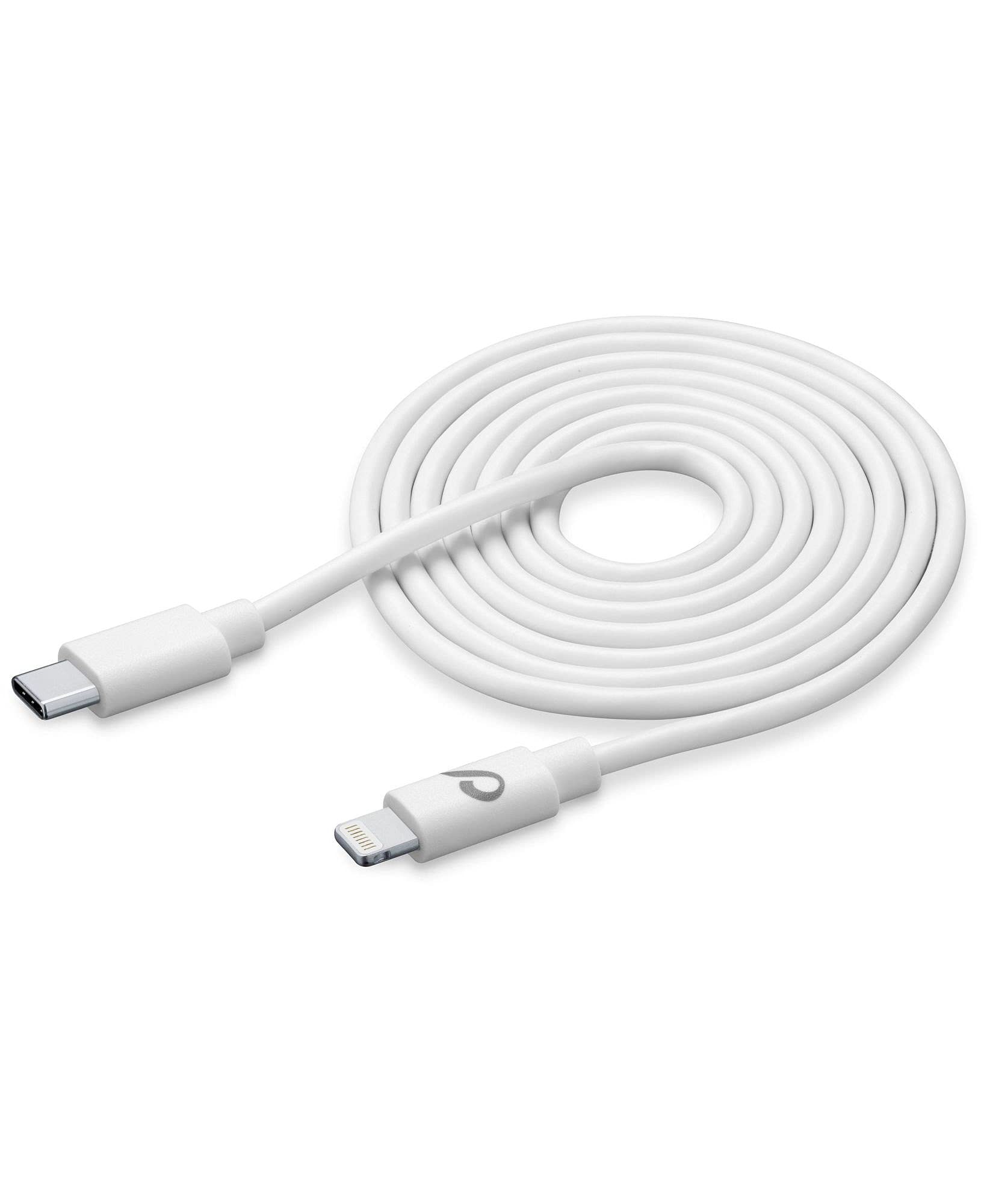 cellularlinePower Cable 200cm - USB-C to Lightning