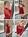 Arshiner Red Dress for Girls Christmas Long Sleeve Formal Party Holiday Tulle Dresses Size 10-12
