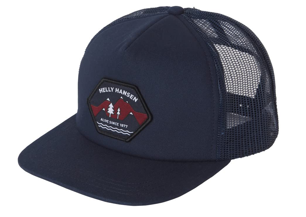 Helly Hansen Unisex HH Flatbrim Trucker Cap, Navy 3.0, STD